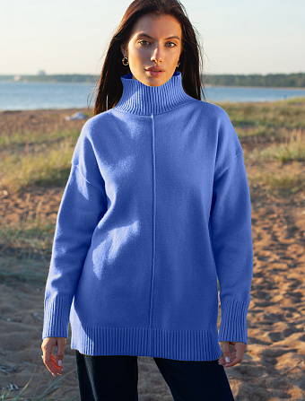 картинка Свитер женский светло-синий магазин Одежда+ являющийся официальным дистрибьютором в России 